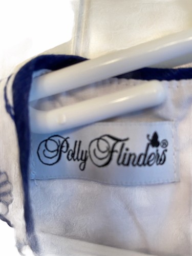 Polly Flinders Dress Girls Size 8 Blue and White Floral Sleeveless - Picture 6 of 7