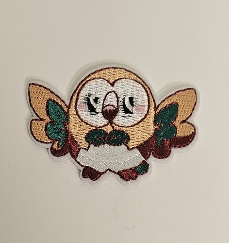Pokemon Rowlet Flying Type Character Embroidered Iron/Sew On Applique Patch - Picture 11 of 11