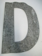 Corrugated Metal Letter D Rustic Country Farmhouse Industrial 12"