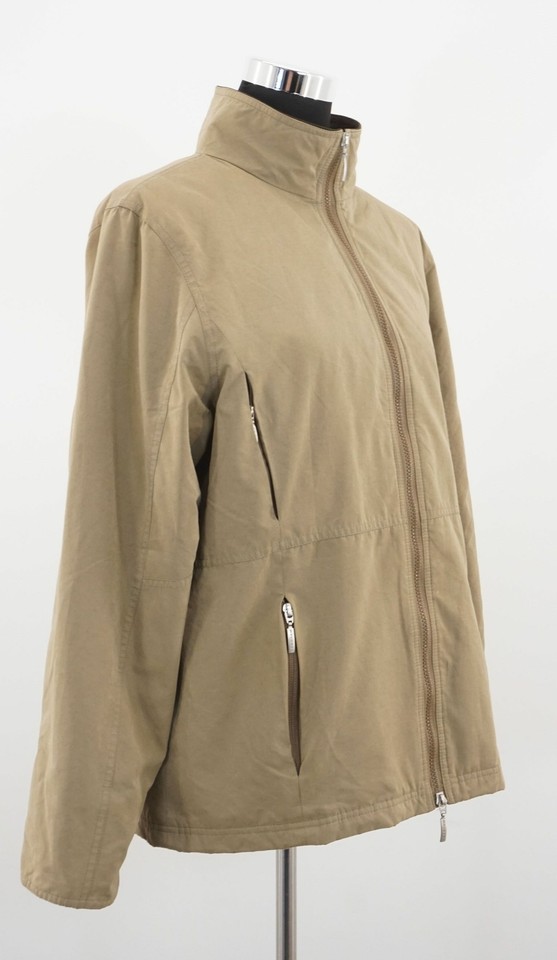 Barbour Women's Jacket Fitted Microfibre Jacket 42 Beige Lightweight