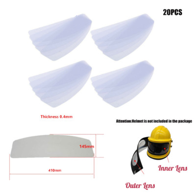 New 20PCS Ultra thick PVC block sand lens for Sandblast Helmet Safety Shield USA