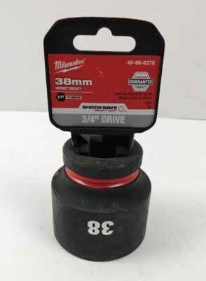 Milwaukee Tool 49-66-6376 Shockwave  Impact Duty  3/4'' Drive 38Mm Standard 6