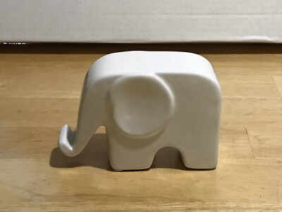 White Elephant Figurine Statue Home Decor Knick Knacks