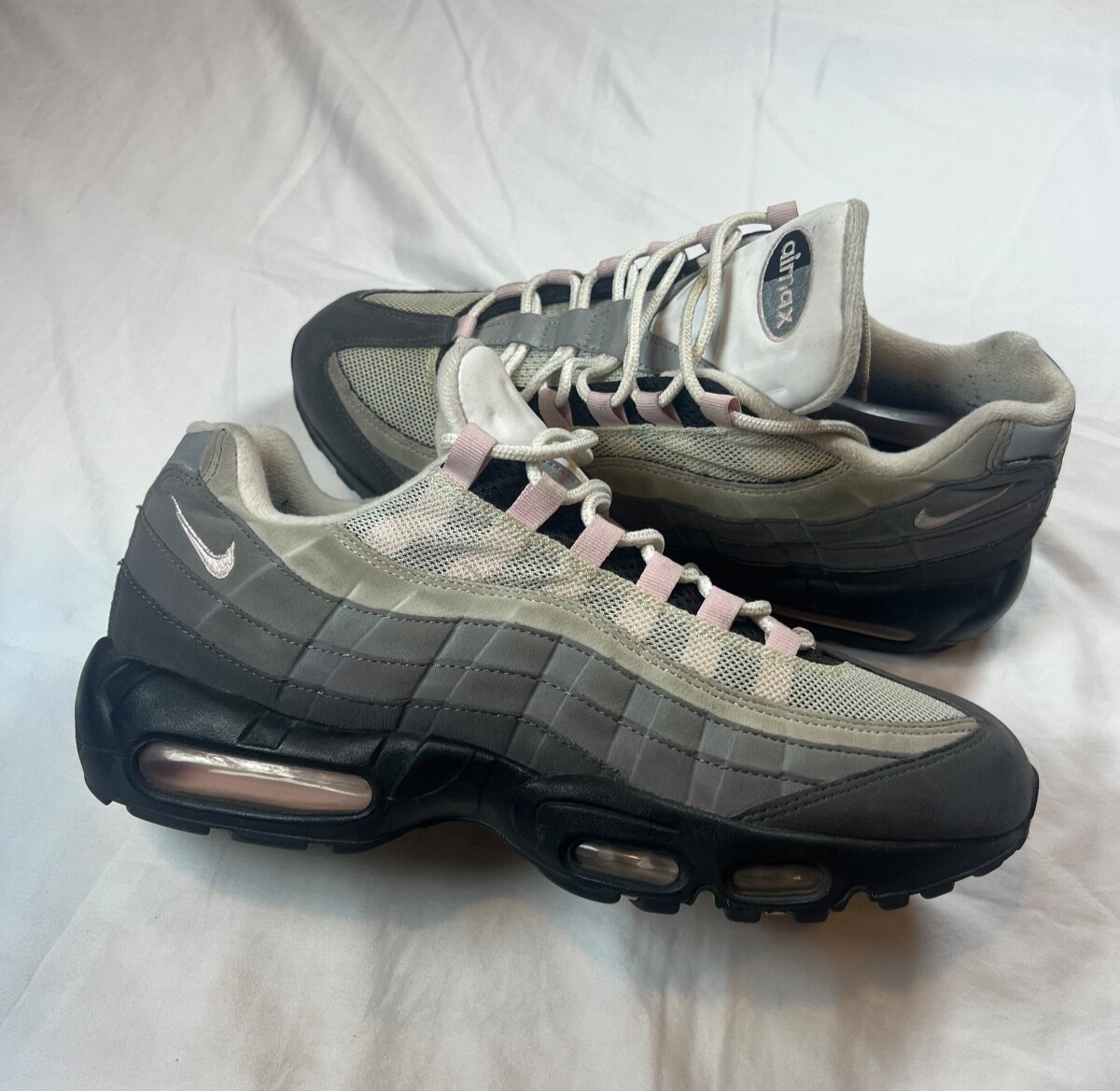 Rare Nike Air Max 95 Gunsmoke Pink Foam Grey White CJ0588