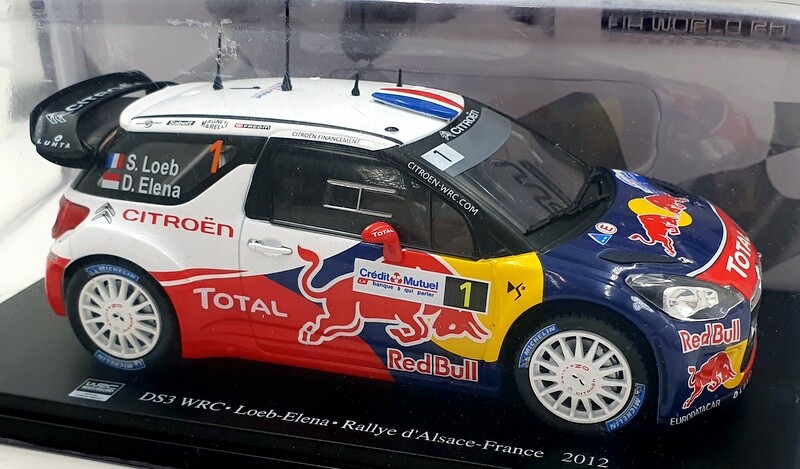 1/24 Scale Citroen DS3 WRC France 2012 Loeb Elena Model by Hachette