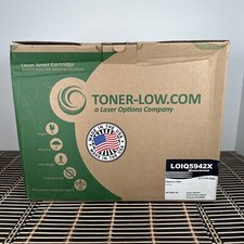 Reman Toner-Low Q5942X Non-OEM HP 42X LOIQ5942X Black Toner Cartridge