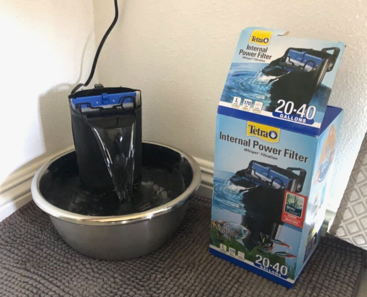 Fish In-Tank Filtration W/ Air Pump Internal Filter 20 To 40