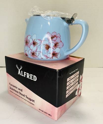 Alfred Teiera Blu in Ceramica e Acciaio Inox 20 OZ con Infusore - Foto 2 di 12