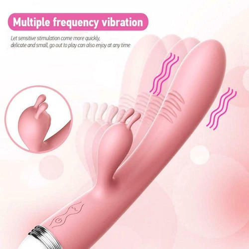 Rabbit Vibrator Anal Clit Vibrator G Spot Rabbit Dildo Adult Sex Toys For Women - Picture 2 of 26