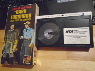 RARE OOP Dark Command BETA betamax film JOHN WAYNE 1940 western ROY ROGERS gabby
