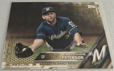 2016 Topps Baseball Series 2 Shane Peterson Milwaukee Brewers Gold #672 #d 2016
