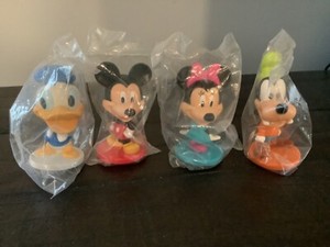 2003 Disney Bobble Head Mickey Mouse and Friends Set of 4 Kellogg's-Q