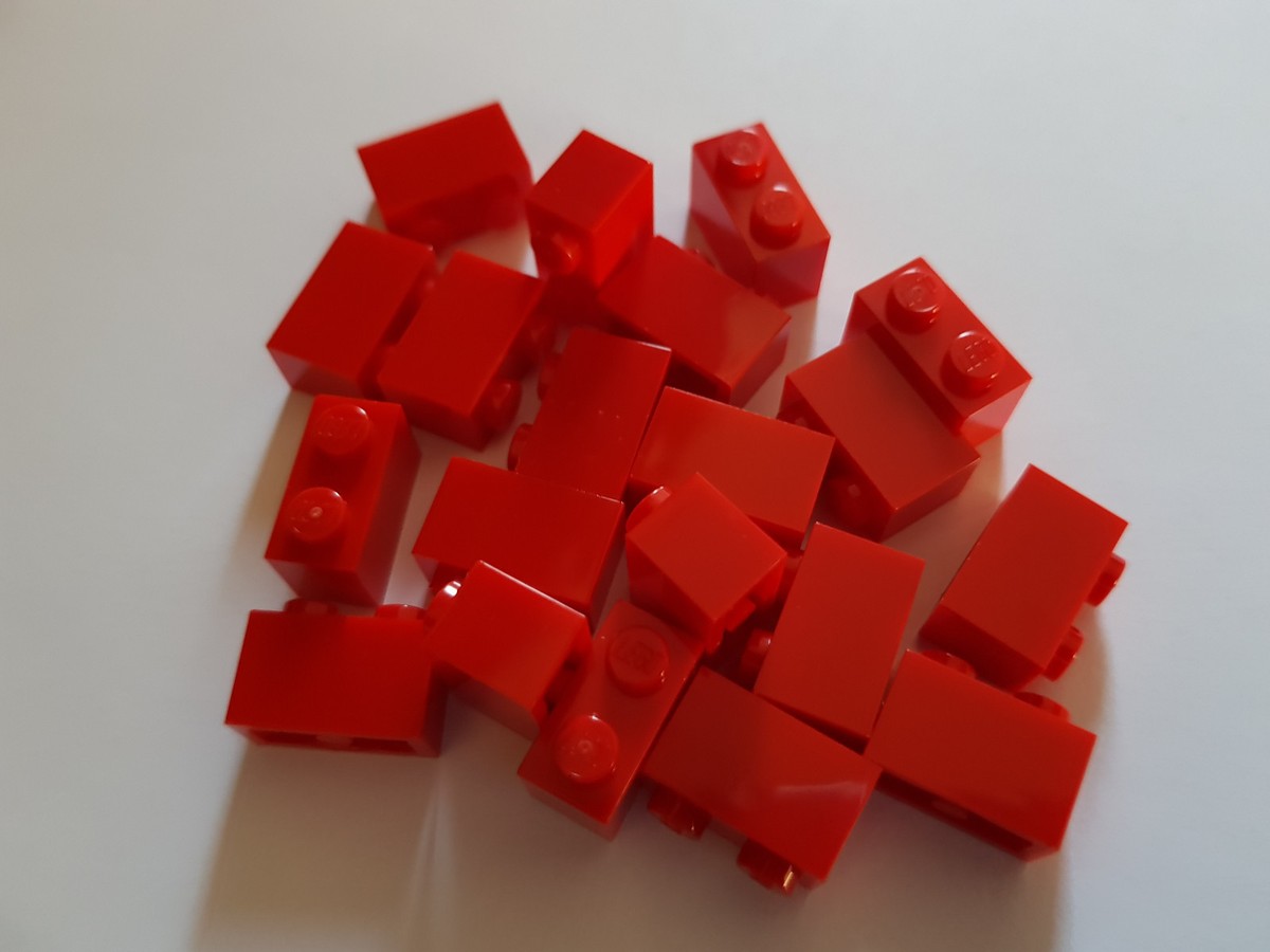 LEGO® 20 x 3004 Basic Stein 1 x 2 rot 300421 (#BCGB) City Creator