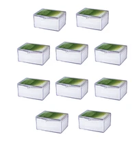 (Box of 10) Ultra Pro 100-Card Hinged Plastic Boxes Holders For Trading Cards
