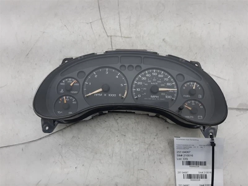 Speedometer US Cluster With Tachometer 00-05 CHEVY BLAZER S10/JIMMY S15 15063199 - Image 2 of 4