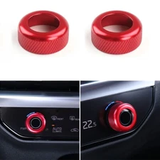Aluminum AC Climate Control Switch Knob Cover Trim for Kia K5 Carnival 2025 2026