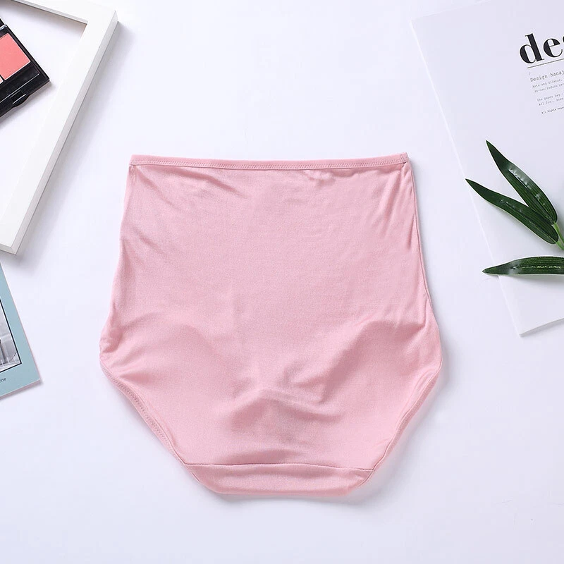 2 Pairs Lady Knitted Briefs Mulberry Silk Underwear High Waist Panties M-xxxl - Image 3 of 4