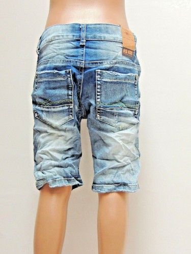 NAME IT Jungen Denim Shorts - Bequeme Stretch-Jeansshorts Mit Taschen Im Used-Look