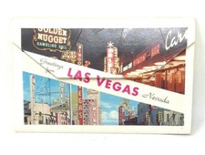 Vintage Greetings from Downtown Las Vegas Postcard Pack 6 1950s/60s  RARE :E