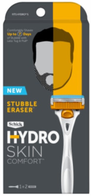 Schick Hydro Stubble Eraser Men's Razor + 2 Refills
