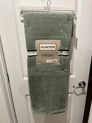 Hunter Plush Throw Blanket 50" x 70" Desert Sage Green Hunter Coco Flannel