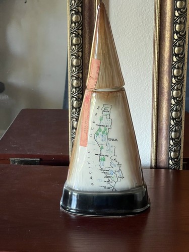 Vintage 1967 James B Beam Decanter Genuine Regal China Redwood Empire Ca 13x6" - Picture 7 of 12