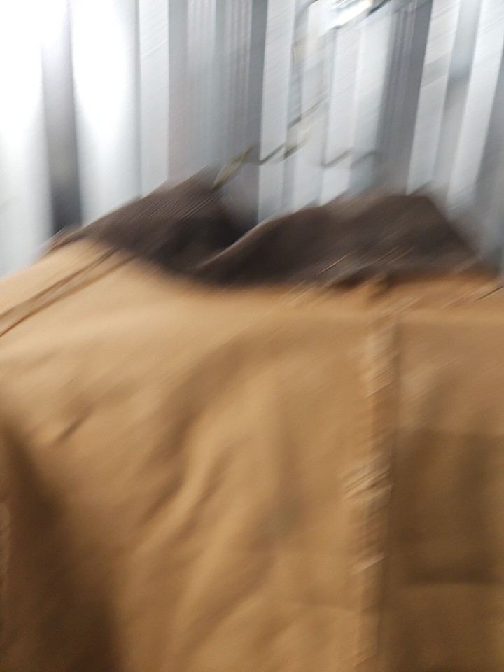 Vintage POLAR KING Key Distressed Canvas Quilt Lined Chore Work Jacket