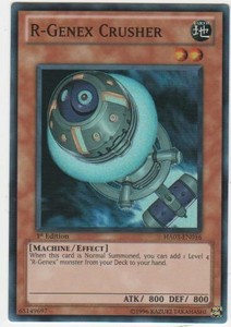 R-Genex Crusher - HA03-EN016 - Super Rare - Unlimited Edition x3 - Near Mint