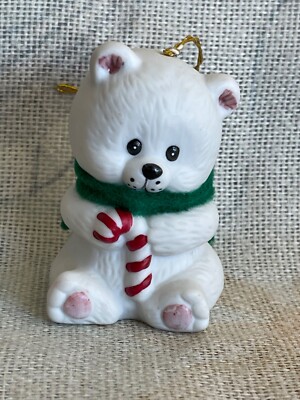 Vintage Jasco Bisque Porcelain Lil Chimers Polar Bear w