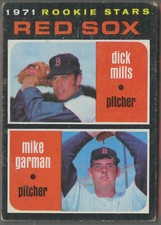 1971 Topps #512 Boston Red Sox Rookie Stars Dick Mills & Mike Garman