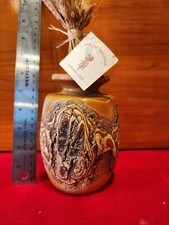 Beautiful Wood turned Vase with natural bark