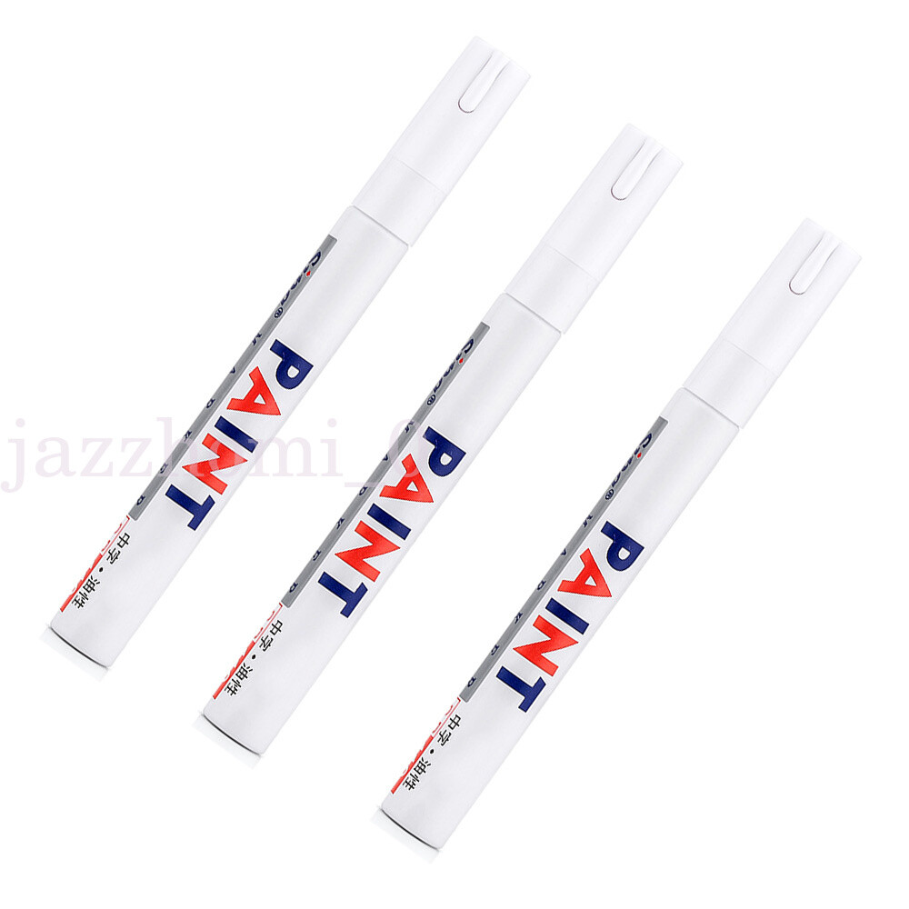 2/4/6/12pcs White Paint Pen Marker Car Tyre Tire Metal Permanent Pens