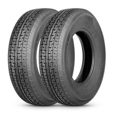 Set 2 St23580r16 Trailer Tires 10 Ply 235 80 16 Radial Heavy Duty Premium Tire