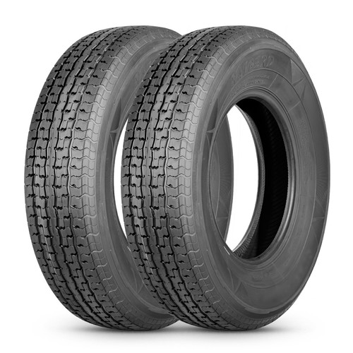 Set 2 ST235/80R16 Trailer Tires 10-Ply ST 235 80 16 Long Range E Premium Tubeles