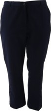 Lands' End Twill Pant Black 8 NWOT 189 