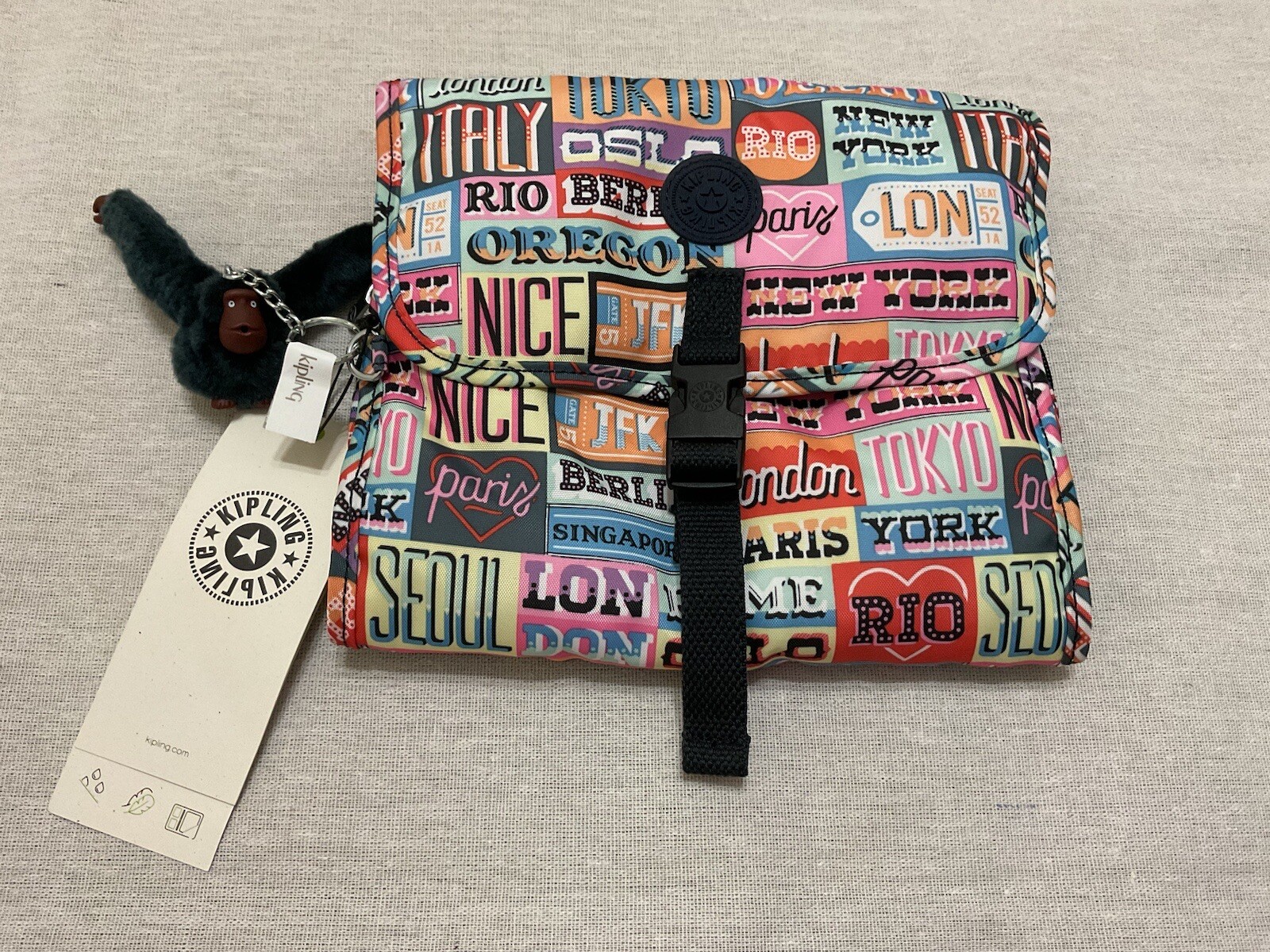 NWT Kipling AC8589 Meadow Hanging Toiletry Travel Bag, Hello Weekend eBay