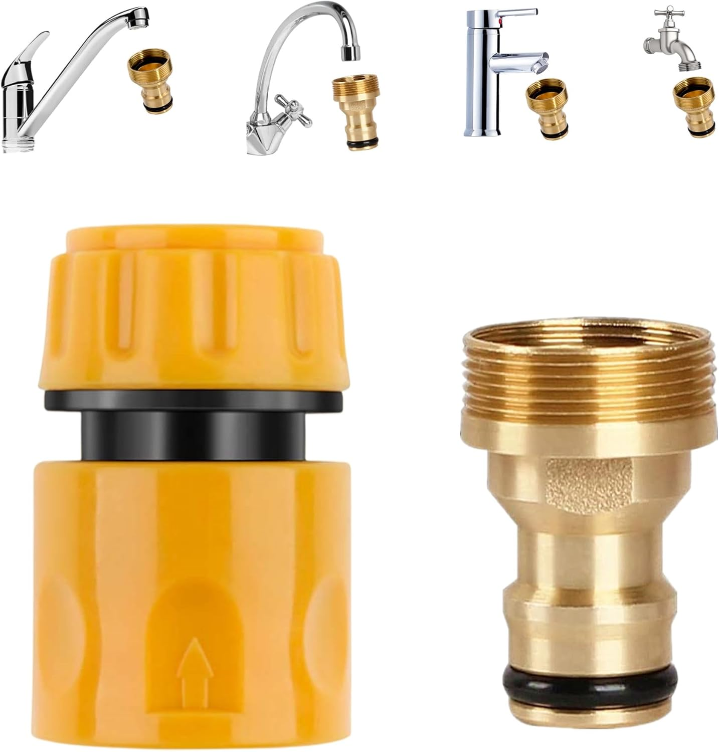 Universal Kitchen Mixer Tap Hose Connector & End Quick Connector, Kitchen Sink t