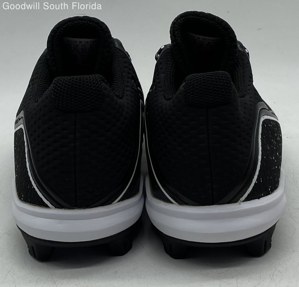 Adidas Boys Icon V MD G28293 White Black LaceUp Baseball Cleats Shoes