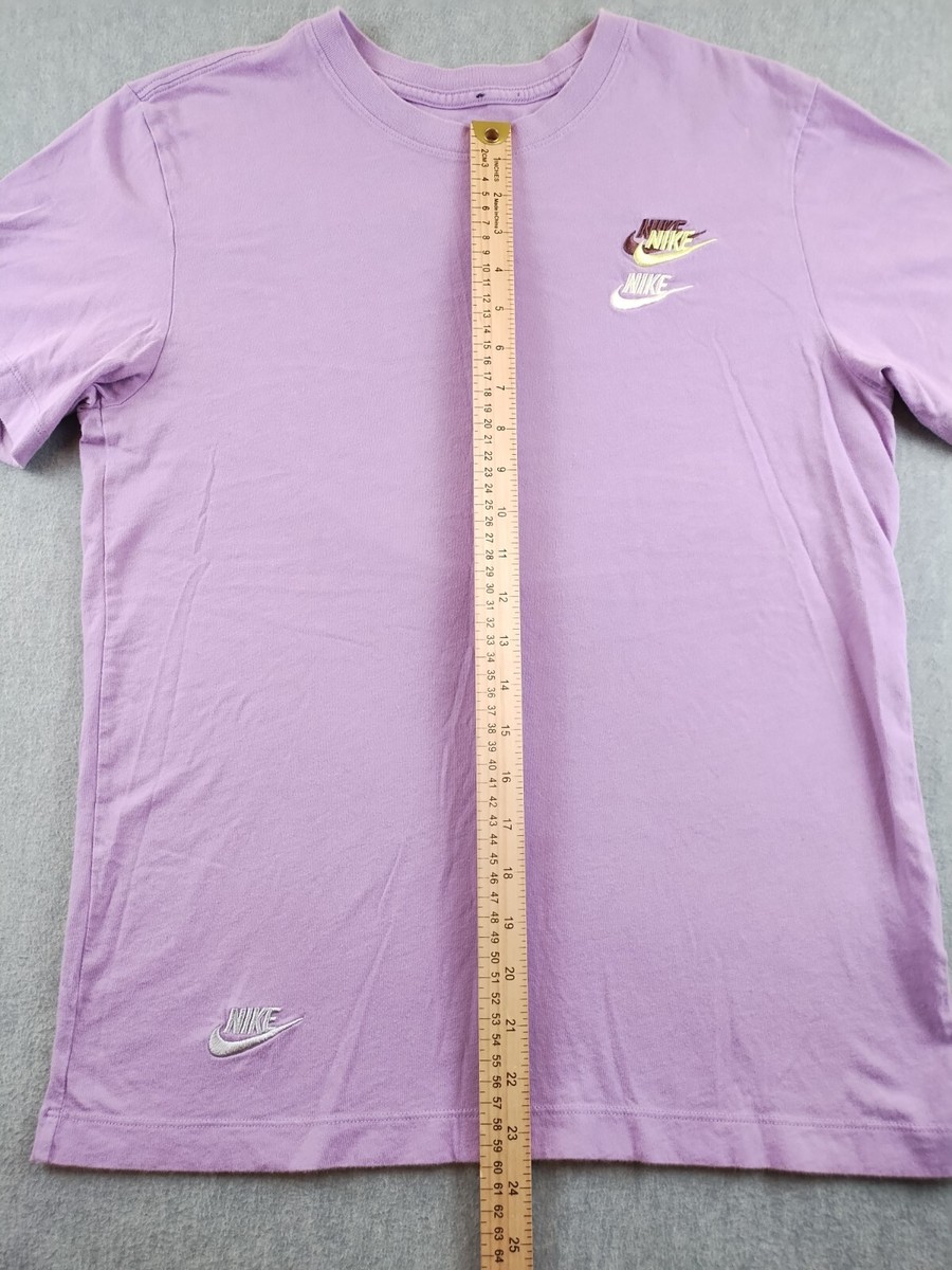 Nike The Nike Tee Shirt Mens Sm Purple Multiple Embroidered Nike The Nike Tee Shirt Mens Sm Purple Multiple Embroidered