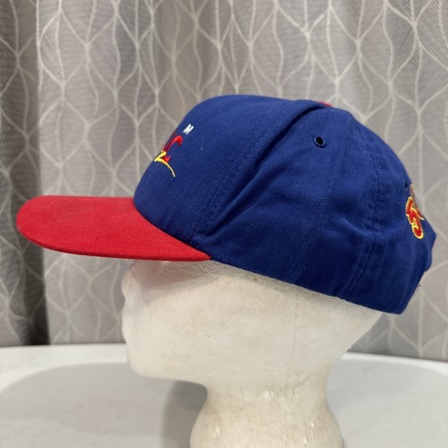 Team GMAC 50 5 24 Blue and Red Snap-Back Strap Hat by Morris Design - Picture 9 of 13