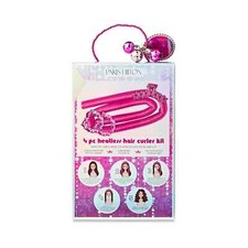 PARIS HILTON 4pc heatless hair curler kit New