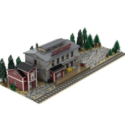 ZITIANYOUBUILD MOC: Sign Shop Railroad Industry 10749 Parts Building Toys Kit