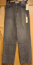 NEW  Cherokee Boys Size 14 Jeans Gray Straight Fit 100 Cotton 28x30"