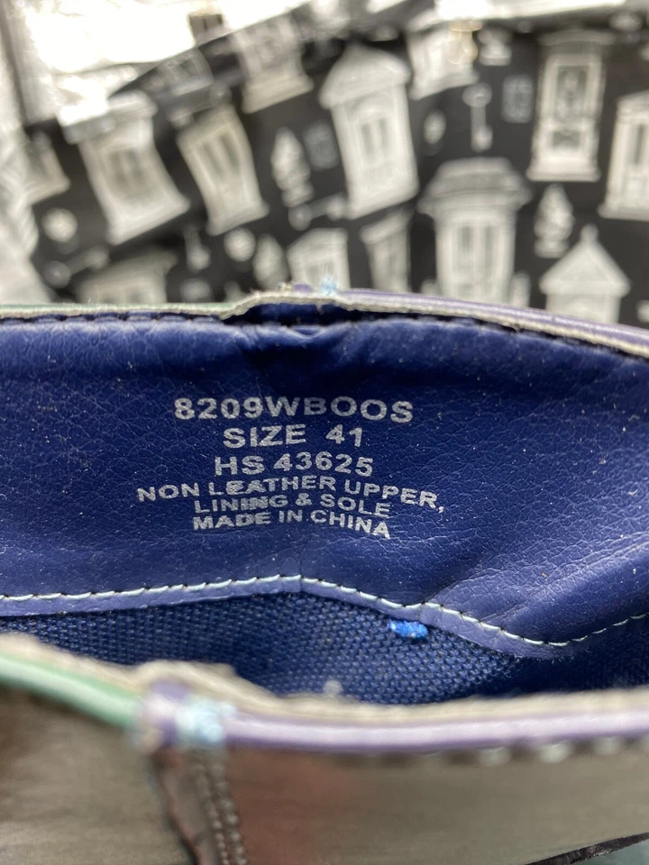 Womens Zip Up Boot EU 41 Patch Work Ortho Fit Pull On - image 4 of 4