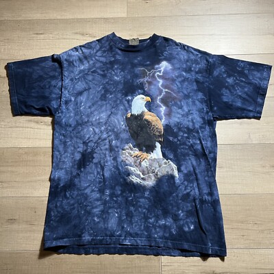 Vintage The Mountain Eagle With Lightning Short Sleeve Tee Sz XXL