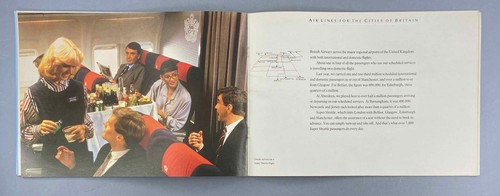BRITISH AIRWAYS VINTAGE LANDOR ERA AIRLINE BROCHURE CABIN CREW PICS BA CONCORDE - Picture 9 of 10