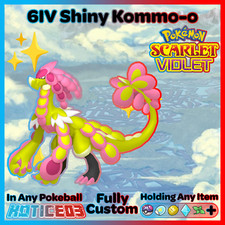 KOMMO-O ✨ SHINY 6IV ✨ Pokemon SCARLET and VIOLET lv100 Battle Ready +VGC EVs