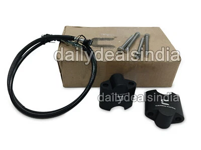 Rehausseurs De Guidon Droit Noirs Adaptés Pour KTM Adventure 390 - Photo 1/4
