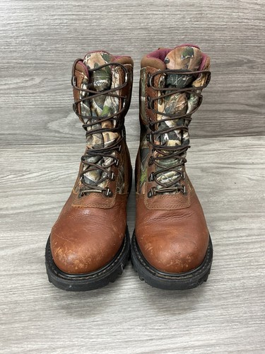 Cabela's Iron Ridge Leather GORE-TEX Boots - Mens 8.5 D Camo - Picture 3 of 6