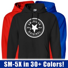 American Original Inverse HOODIE Born Bred Raised Made in USA Hooded Sweatshirt